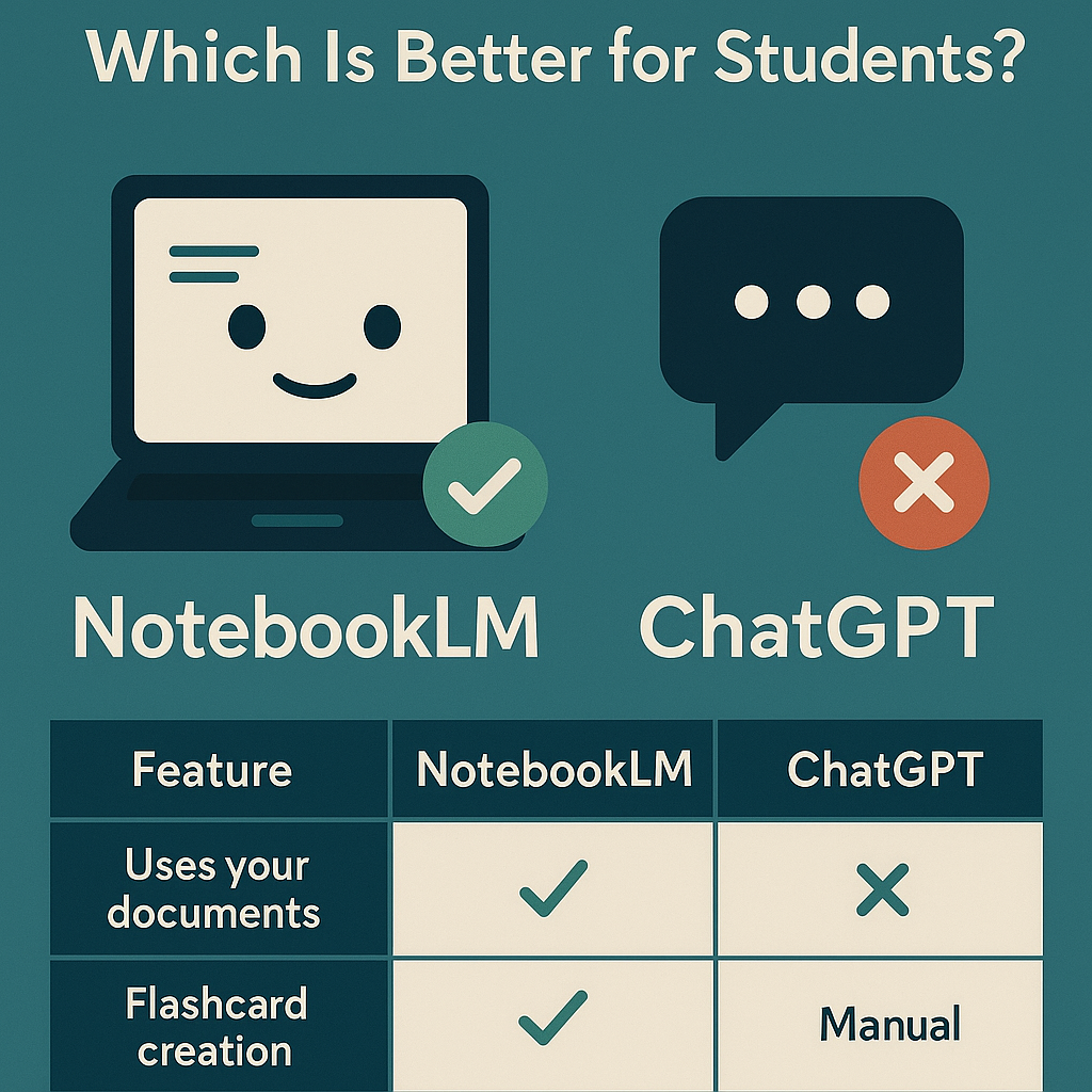 NotebookLM vs ChatGPT comparison for students