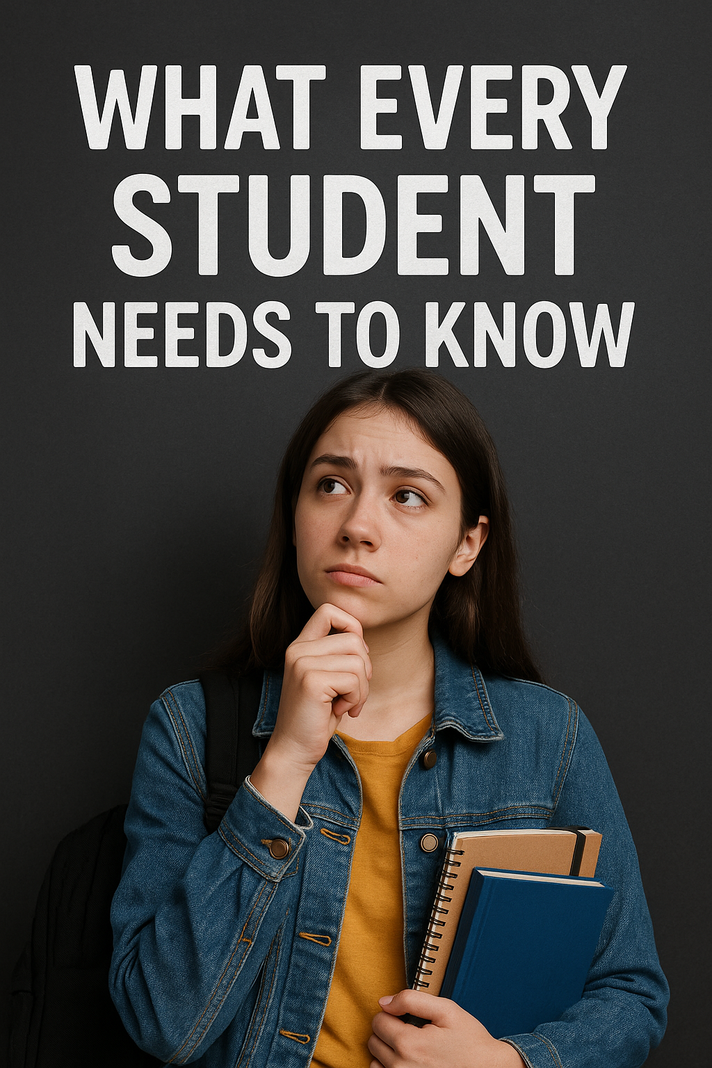 Student is thinking about college admission process